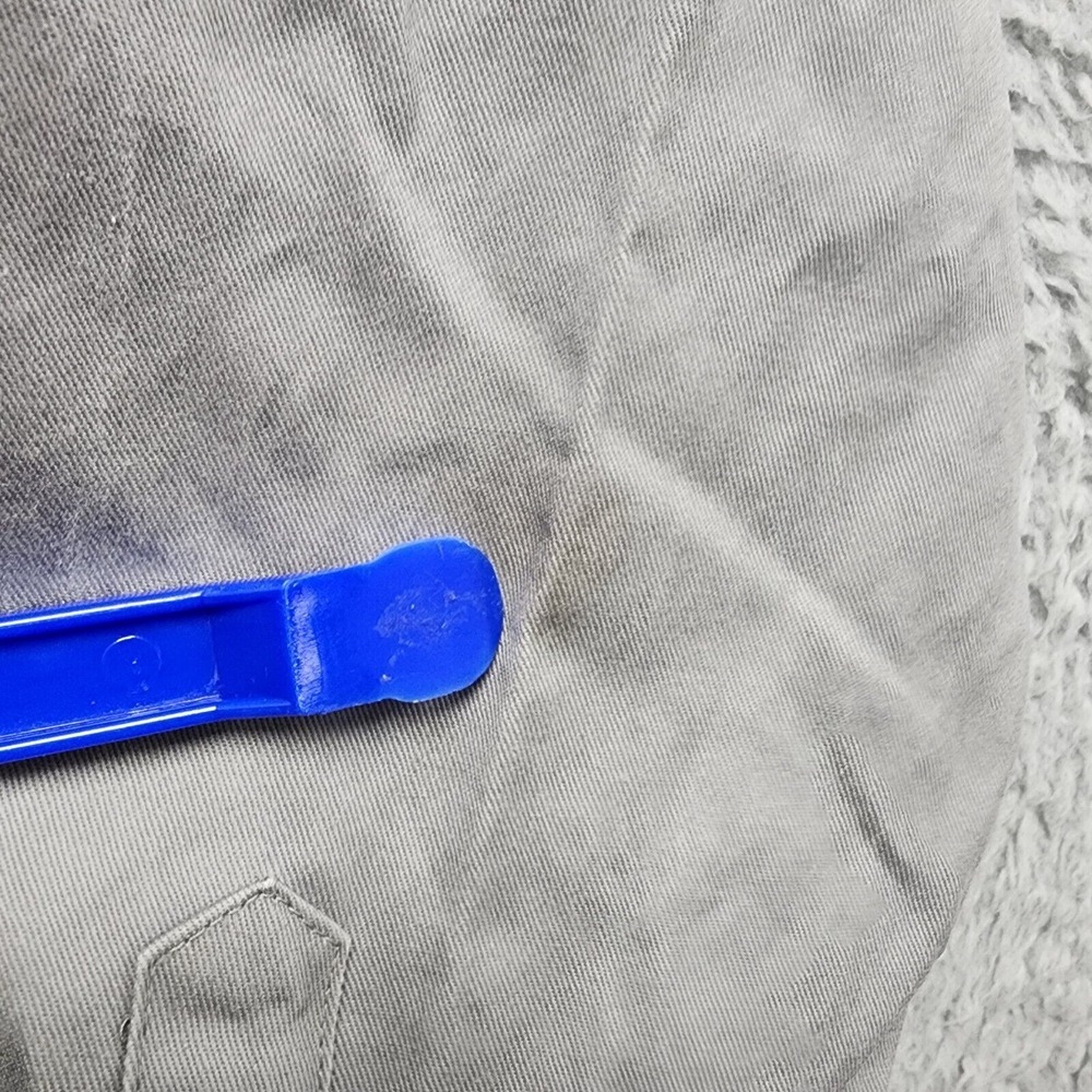 Wrangler Cowboy Cut Western‎ Firm Finish Work Shirt Mens 2X Gray Pearl Snap READ - Picture 4 of 15